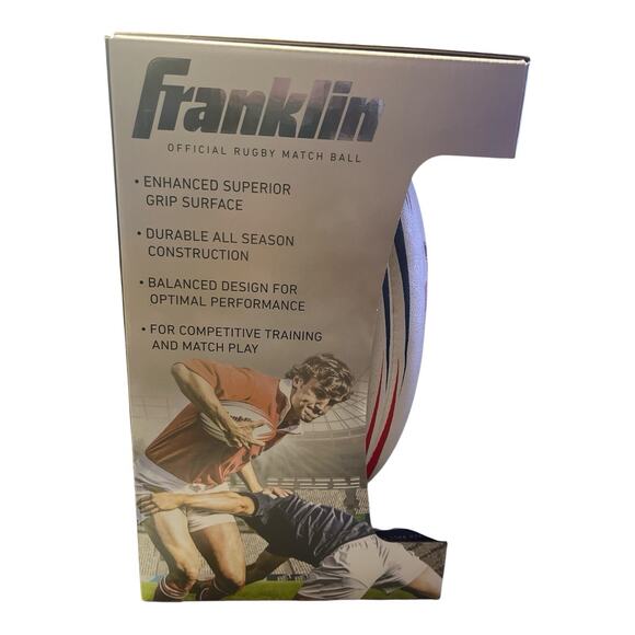 Franklin Sports 5000 Official Rugby Ball DC2442 Size 5 New Factory Sealed - Picture 4 of 4